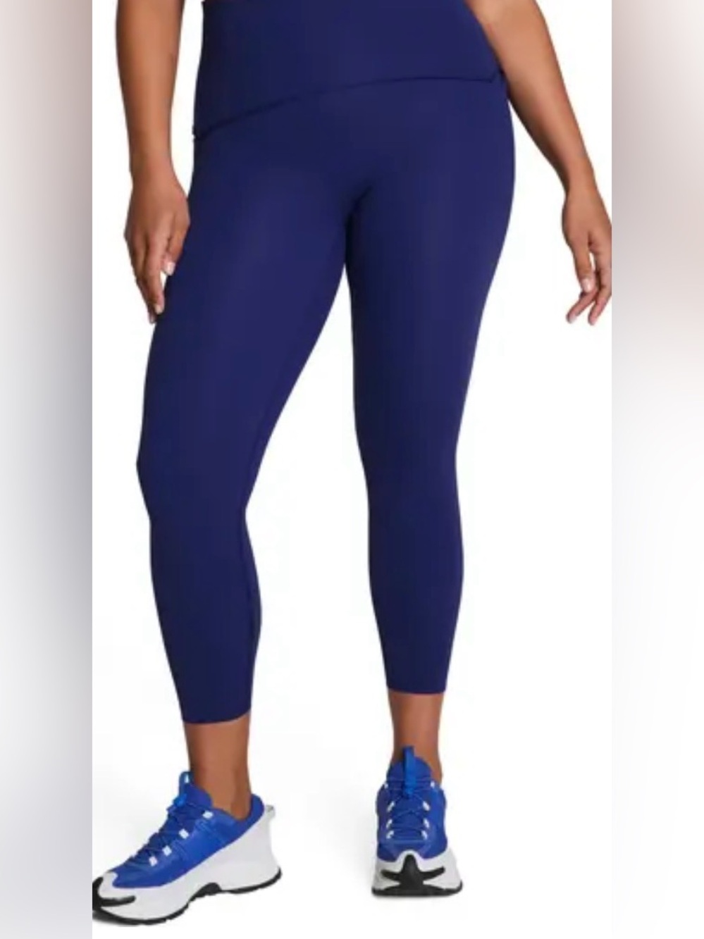EUC - SPANXshape Booty Boost Navy  7/8  Leggings size large